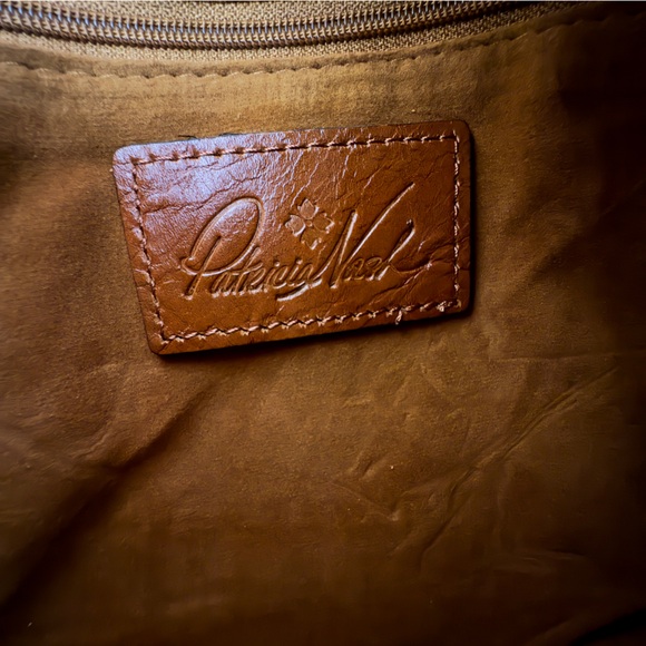 NWT PATRICIA NASH Leather Cassini Tan Prairie Rose Wristlet Clutch Brown Floral - Picture 6 of 6